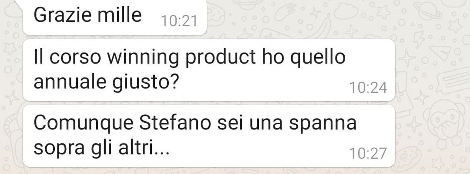 Messaggio: comunque Stefano sei una spanna sopra gli altri
