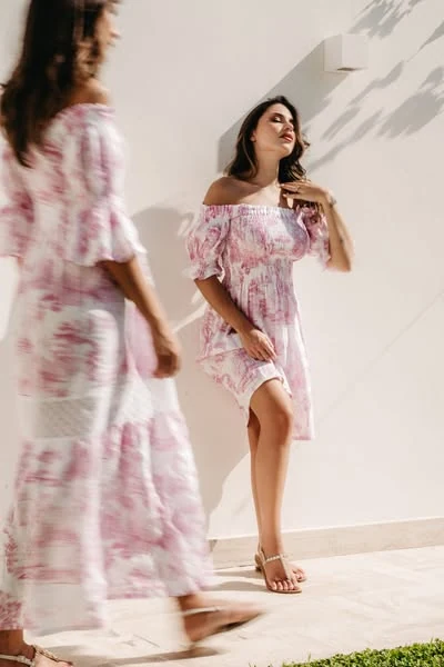Abito rosa · Stile mediterraneo — Nanà Positano